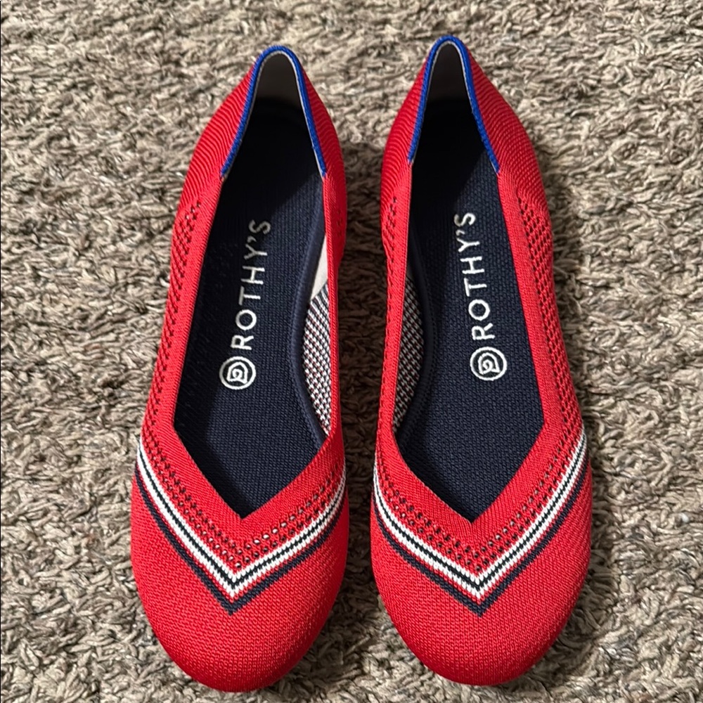 Rothy's Women's Red Flats